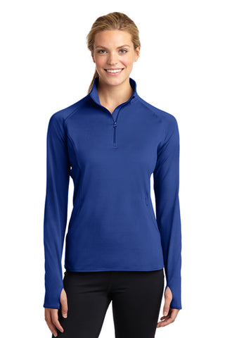 Sport-Tek Ladies Sport-Wick Stretch 1/2 Zip Jacket