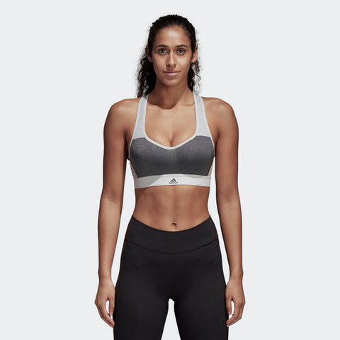 Adidas Stronger for It Cross-Back Heather Sports Bra