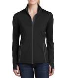 Sport-Tek Ladies Sport-Wick Contrast Full-Zip Jacket