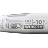 DeMarini 2023 Whisper (-10) Fastpitch Bat
