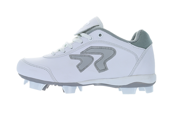 White ringor metal softball cleats sales