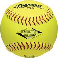Diamond 7" Optic Yellow Leather Training Balls